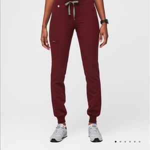 Figs maroon Zamora joggers